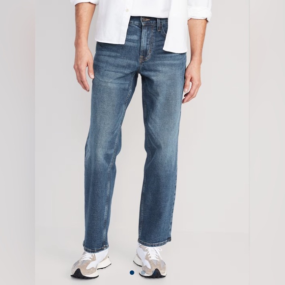 NWT - OLD NAVY Medium Wash Loose Built-in flex Mens Jeans Size 40x30 - Picture 3 of 4